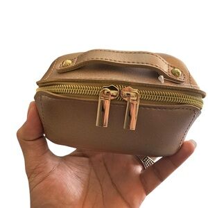 Brown Leather Mini Pouch